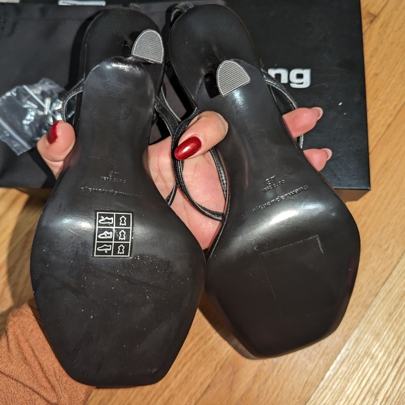 NEW ALEXANDER WANG SKYLAR 85 SANDALS IN BLACK - Picture 13 of 14